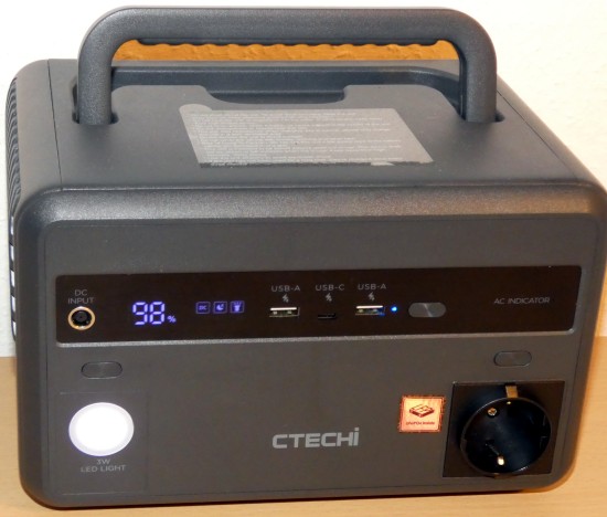 CTECHi 300W Tragbare Powerstation  299Wh mit 230V 300W AC Ausgang, Mobile Stromversorgung